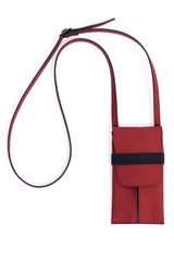 Phone-bag-red-leather-waterproof-1