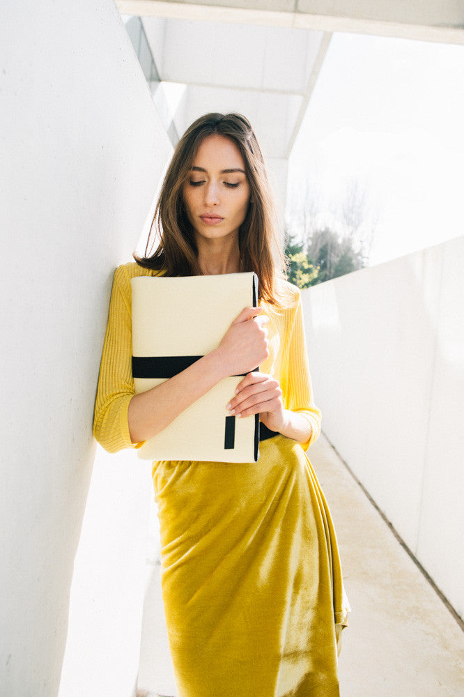 outfit yellow bag yellow skirt in velvet