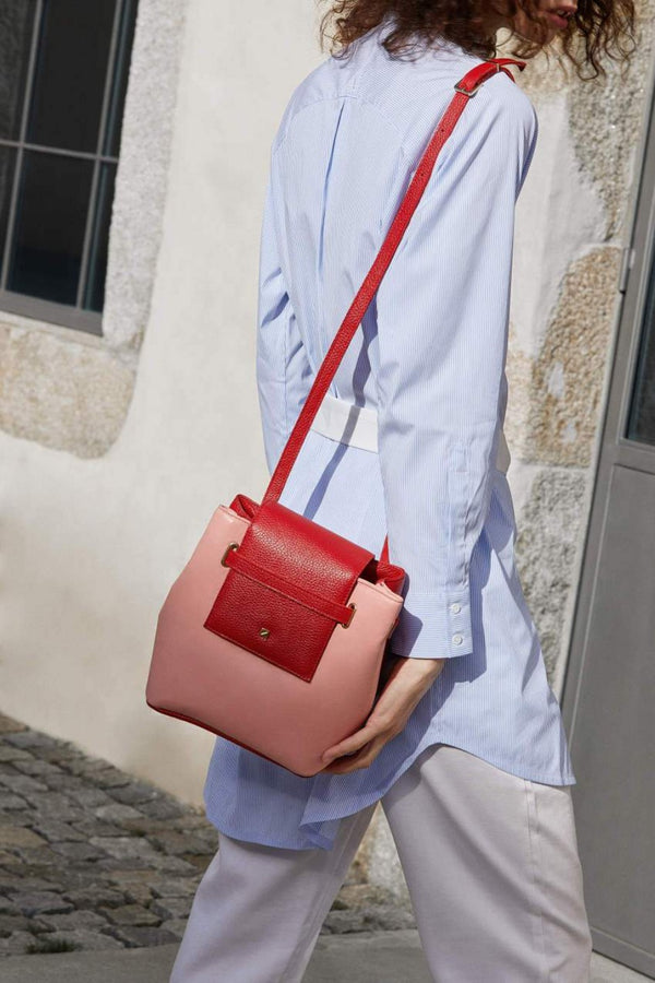 Womens-houlder-bag-pink-and-red-leather