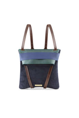 women-backpack-green-and-navy-blue