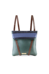 women-backpack-green-and-navy-blue