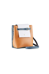 handbag brown and blue women